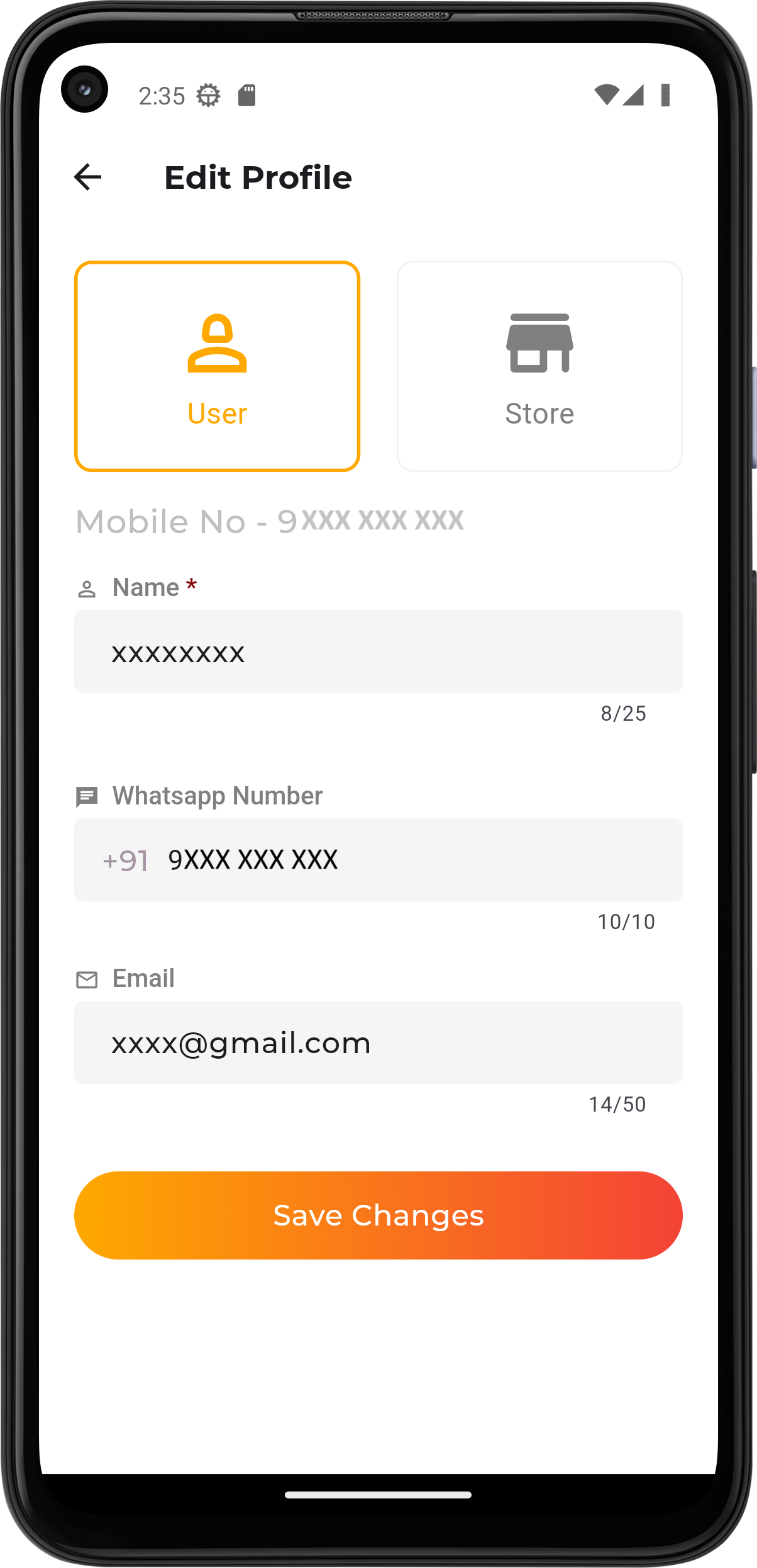 phone display